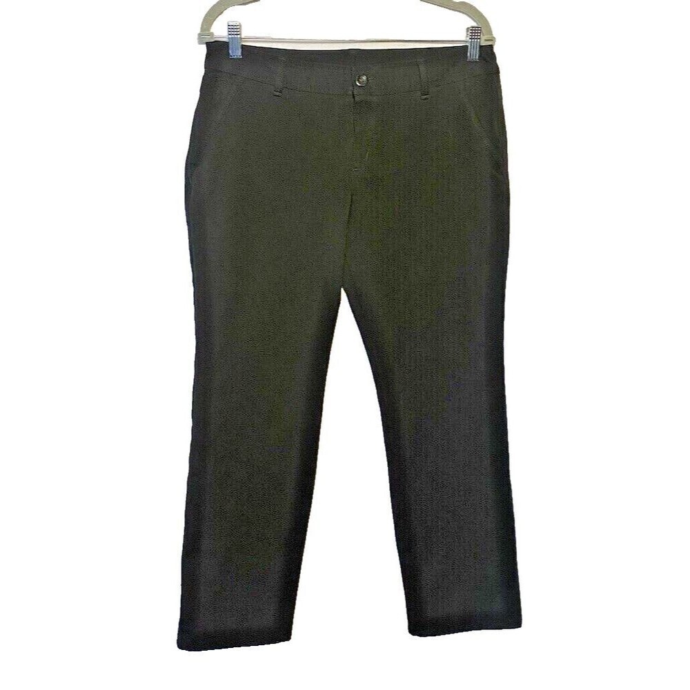Eddie Bauer Pants Womens Size P10 Flat Front Black Pockets Trousers